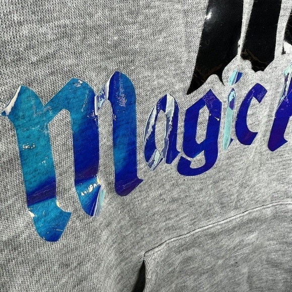 Disney Parks Gray Iridescent Magic Kingdom Hoodie Sweatshirt Size XL Castle Tink - Picture 7 of 14